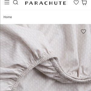 Parachute Geo Printed Percale Queen Sheet Set with top sheet